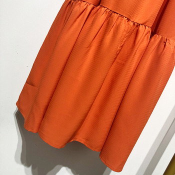 Rochie de dama lunga cu bretele subtiri in rosu