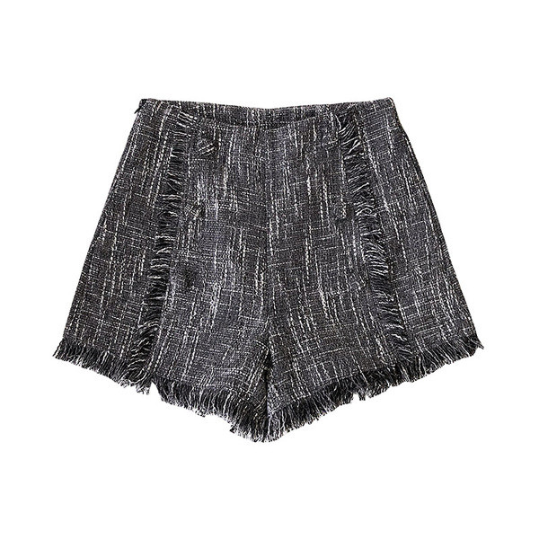 Pantaloni scurti eleganti de dama cu talie inalta in mai multe culori