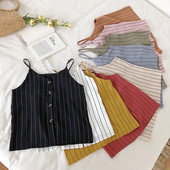 Maieu modern de dama cu bretele subtiri si nasturi in diferite culori