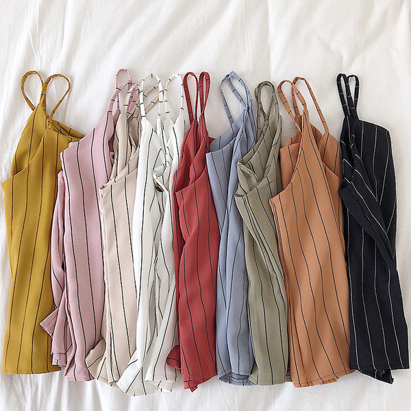 Maieu modern de dama cu bretele subtiri si nasturi in diferite culori