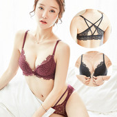 Lenjerie intimă cu dantelă cu închidere frontală în trei culori