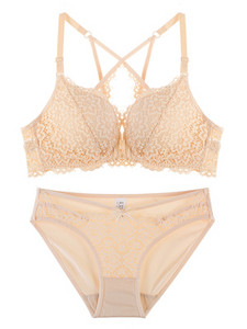 Lenjerie intimă cu dantelă cu închidere frontală în trei culori