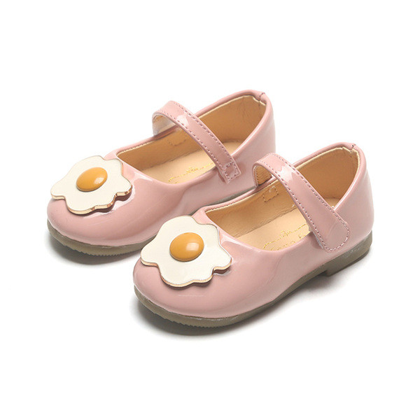 Pantofi actuali pentru copii pentru fete - in negru si roz