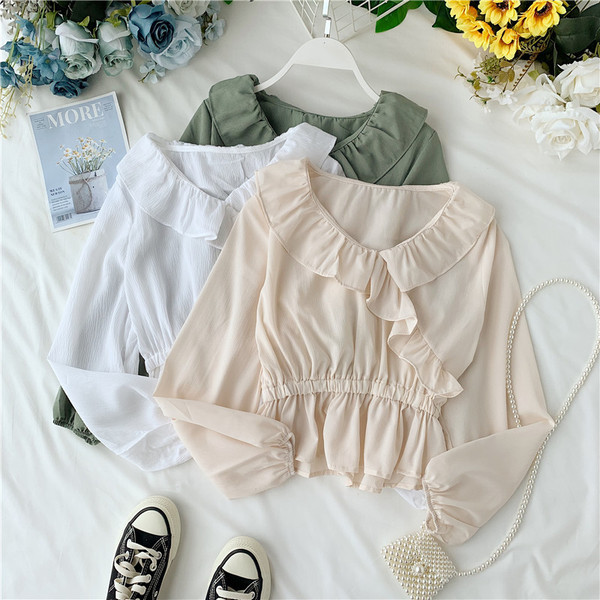 Cămașă de damă cu mâneci lungi în mai multe culori