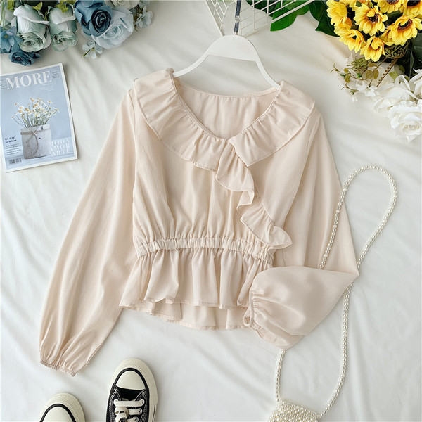 Cămașă de damă cu mâneci lungi în mai multe culori