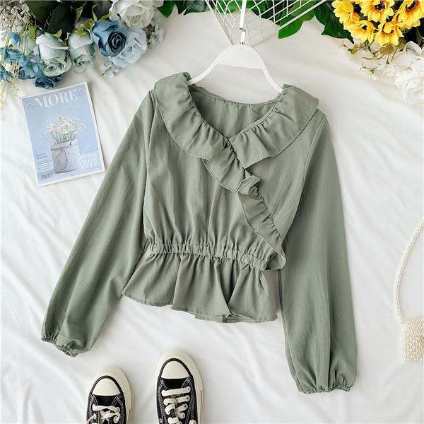 Cămașă de damă cu mâneci lungi în mai multe culori