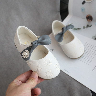 Pantofi moderni pentru copii pentru fete - in doua culori cu panglica