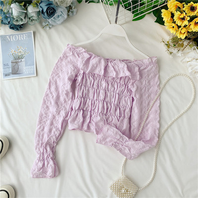 Bluză de damă modernă cu umerii goi