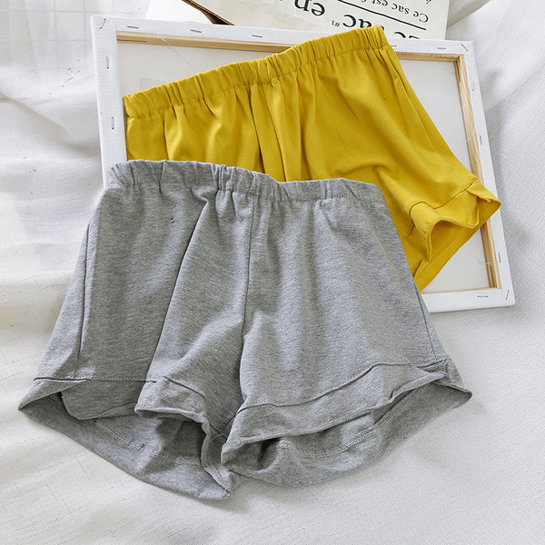 Pantaloni scurți casual de damă cu talie elastică în cinci culori