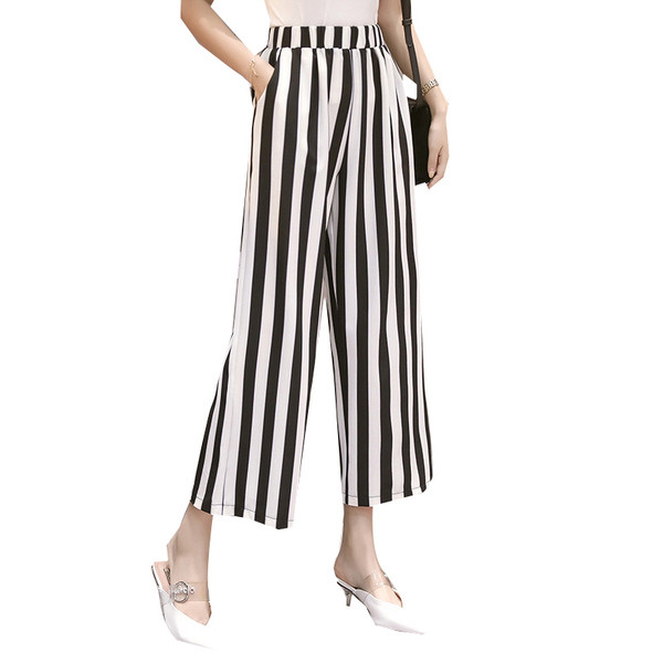 Модерен дамски панталон 9/8 дължина в два модела