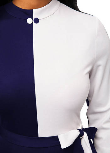 Rochie eleganta de dama cu maneci lungi in trei culori