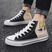 Alkalmi férfi tornacipő három színben, rátéttel