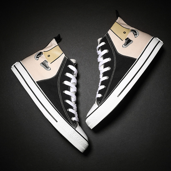 Alkalmi férfi tornacipő három színben, rátéttel