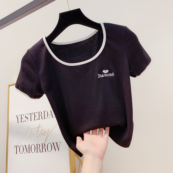 Bluză de damă cu inscripție în trei culori