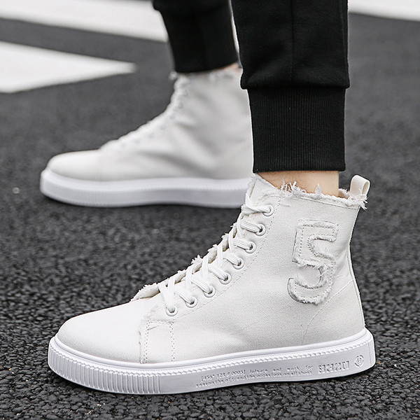 Adidași moderni pentru bărbați în patru culori cu talpă plată