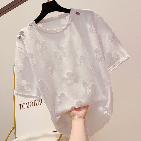 Tricou de dama modern in trei culori