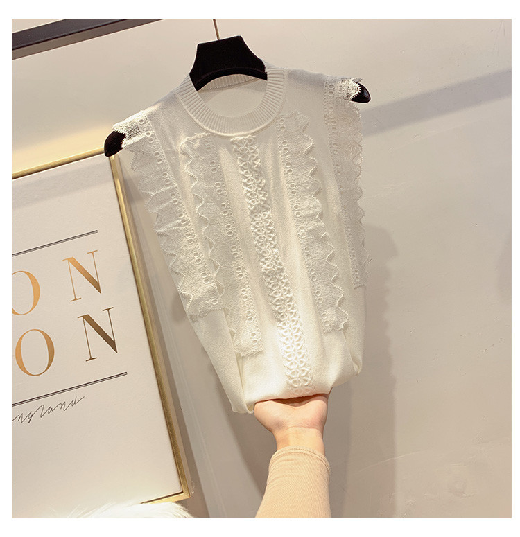 Maieu de damă cu dantelă în patru culori