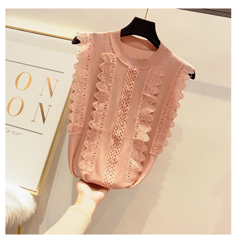 Maieu de damă cu dantelă în patru culori