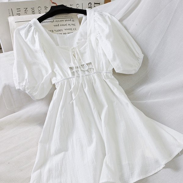 Model modern de rochie de dama cu maneci scurte in patru culori