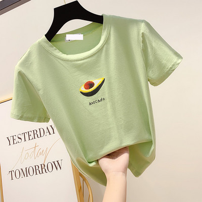 Tricou de dama modern cu aplicatie - mai multe culori