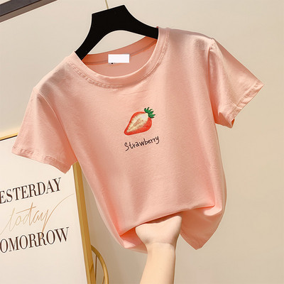 Tricou de dama modern cu aplicatie - mai multe culori