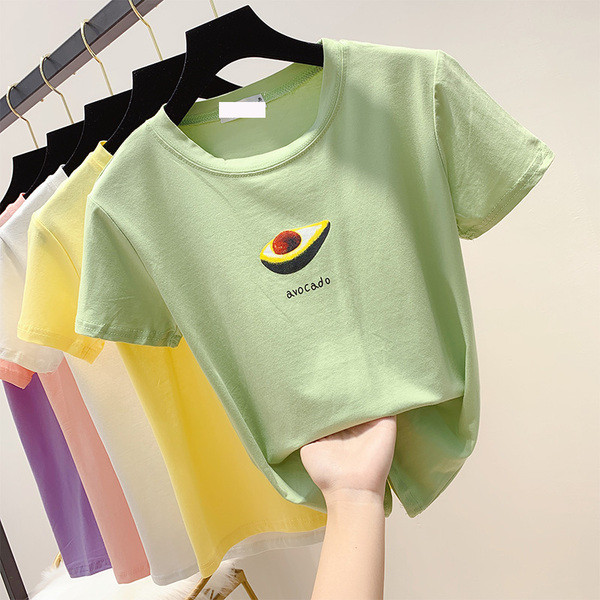 Tricou de dama modern cu aplicatie - mai multe culori