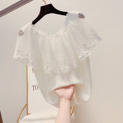 Modern női blúz csipkével, három színben