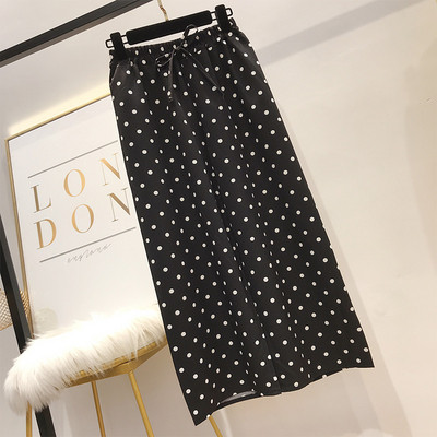 Pantaloni de dama cu buline cu elastic - mai multe culori