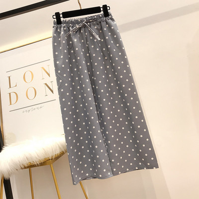 Pantaloni de dama cu buline cu elastic - mai multe culori