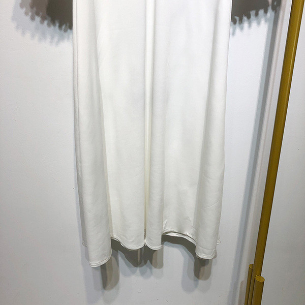 Rochie lunga de dama cu decolteu in V si ciucuri