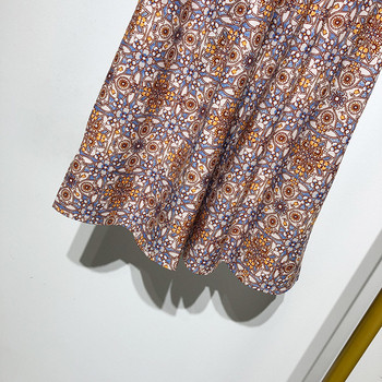 Rochie scurta de dama cu umerii goi cu model colorat