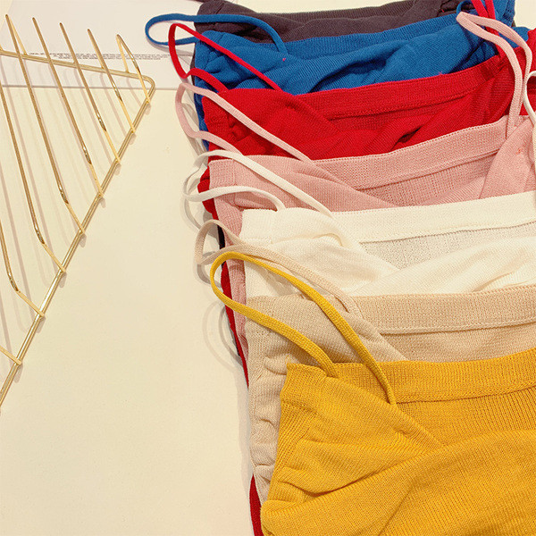 Maieu de damă cu bretele subțiri în diferite culori