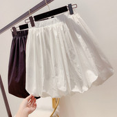 Fusta de dama cu elastic in alb si negru