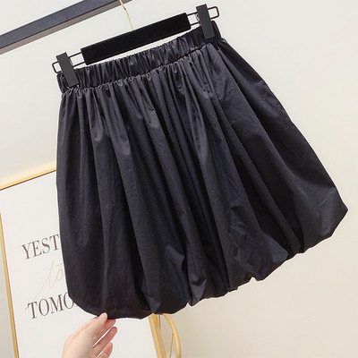 Fusta de dama cu elastic in alb si negru