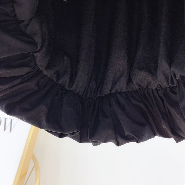 Fusta de dama cu elastic in alb si negru