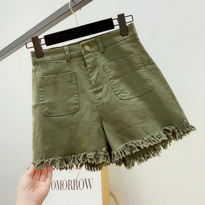 Pantaloni scurti de dama cu buzunare in mai multe culori