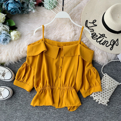 Bluza de dama cu maneca scurta in mai multe culori