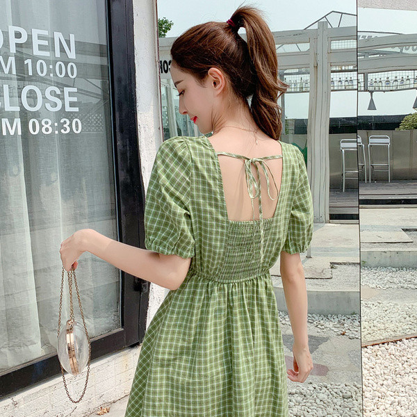 Rochie casual dama in carouri in trei culori