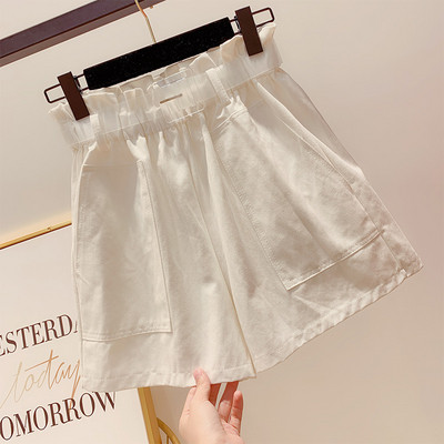 Pantaloni scurți de damă cu curea în patru culori