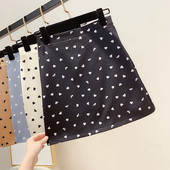 Fusta de dama cu inimioare in patru culori