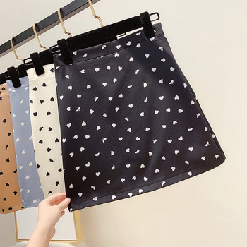 Fusta de dama cu inimioare in patru culori