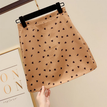 Fusta de dama cu inimioare in patru culori