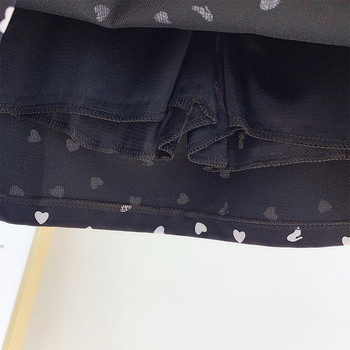 Fusta de dama cu inimioare in patru culori