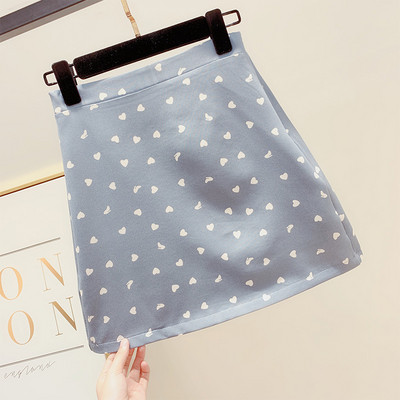 Fusta de dama cu inimioare in patru culori