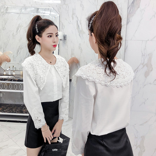 Cămașă de damă de ultimă generație cu dantelă albă