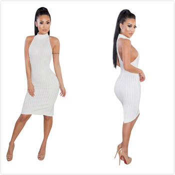 Rochie elegantă de damă cu umerii goi, în alb