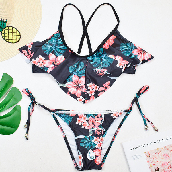 ΝΕΟ μοντέλο γυναικείο μαγιό  σε floral πριντ