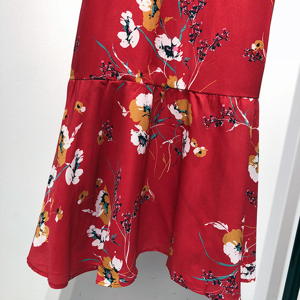 Rochie lunga cu decolteu oval si talie elastica