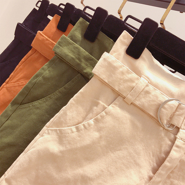 Blugi de dama cu curea in mai multe culori