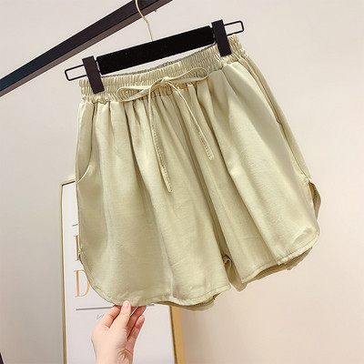 Pantaloni scurți casual de damă cu cravată în patru culori